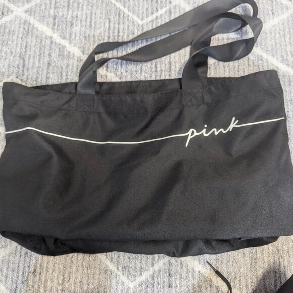Victoria's Secret Pink Weekender Tote Bag in Black - Picture 1 of 11